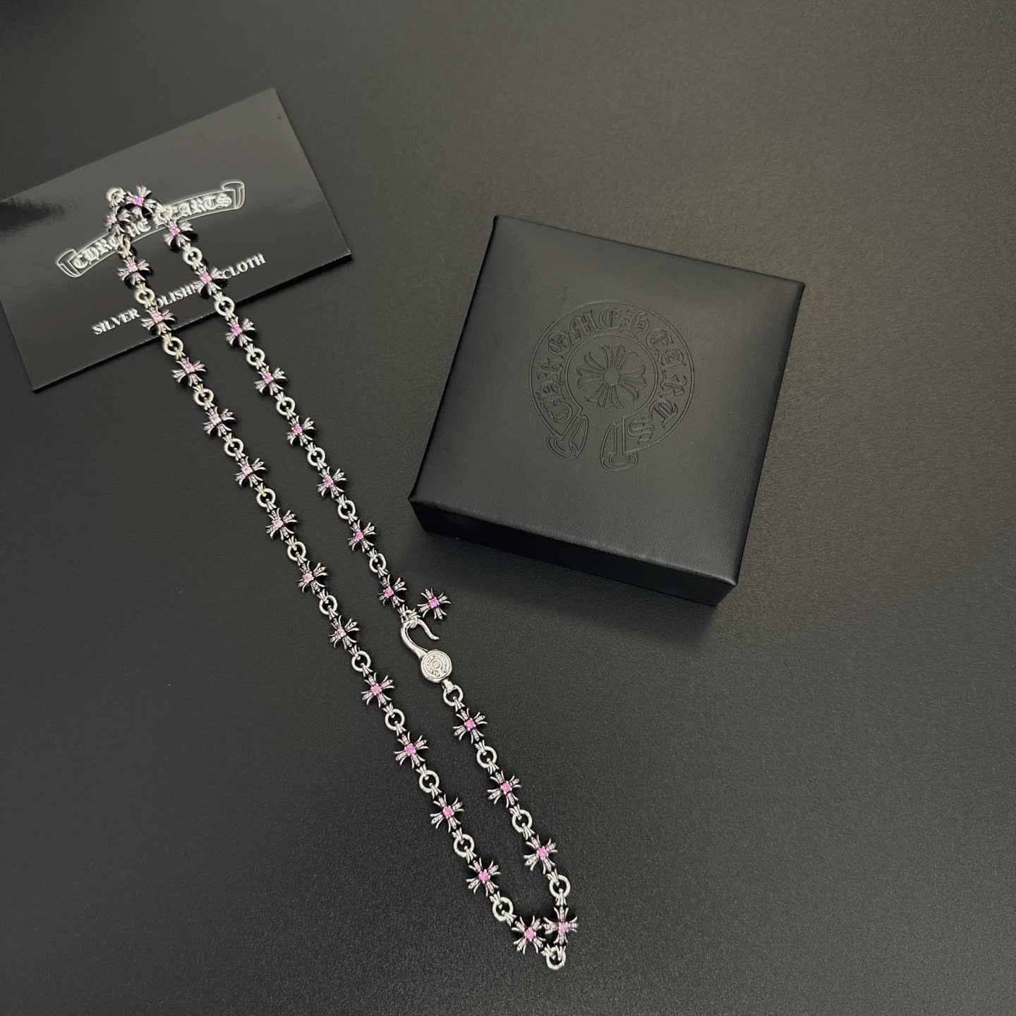 Chrome Hearts Silver Bee Chain Necklace